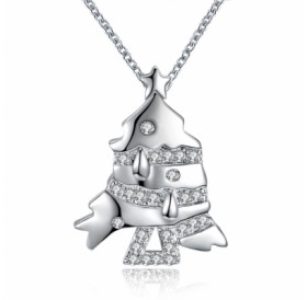 Christmas Series Zircon Necklace Small Fish Fashion Necklace