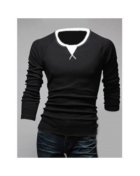 Round Neck Long Sleeves T-Shirt