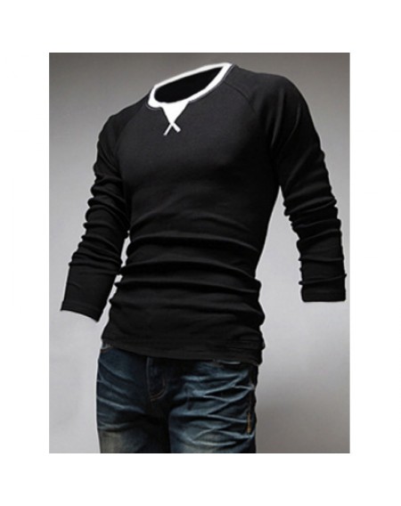 Round Neck Long Sleeves T-Shirt
